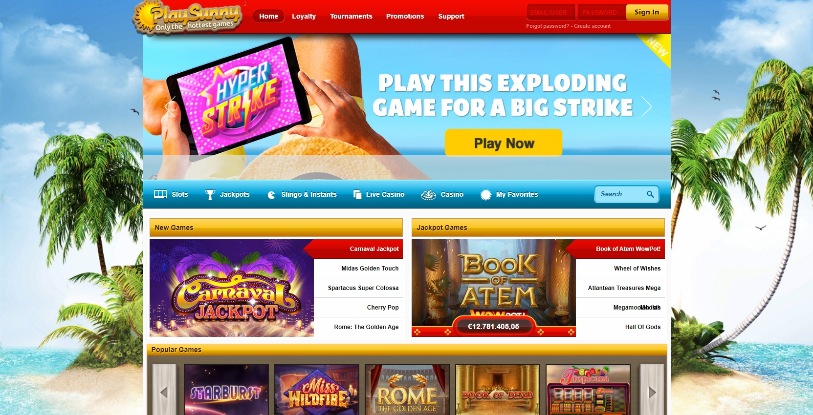 PlaySunny UK Casino Review