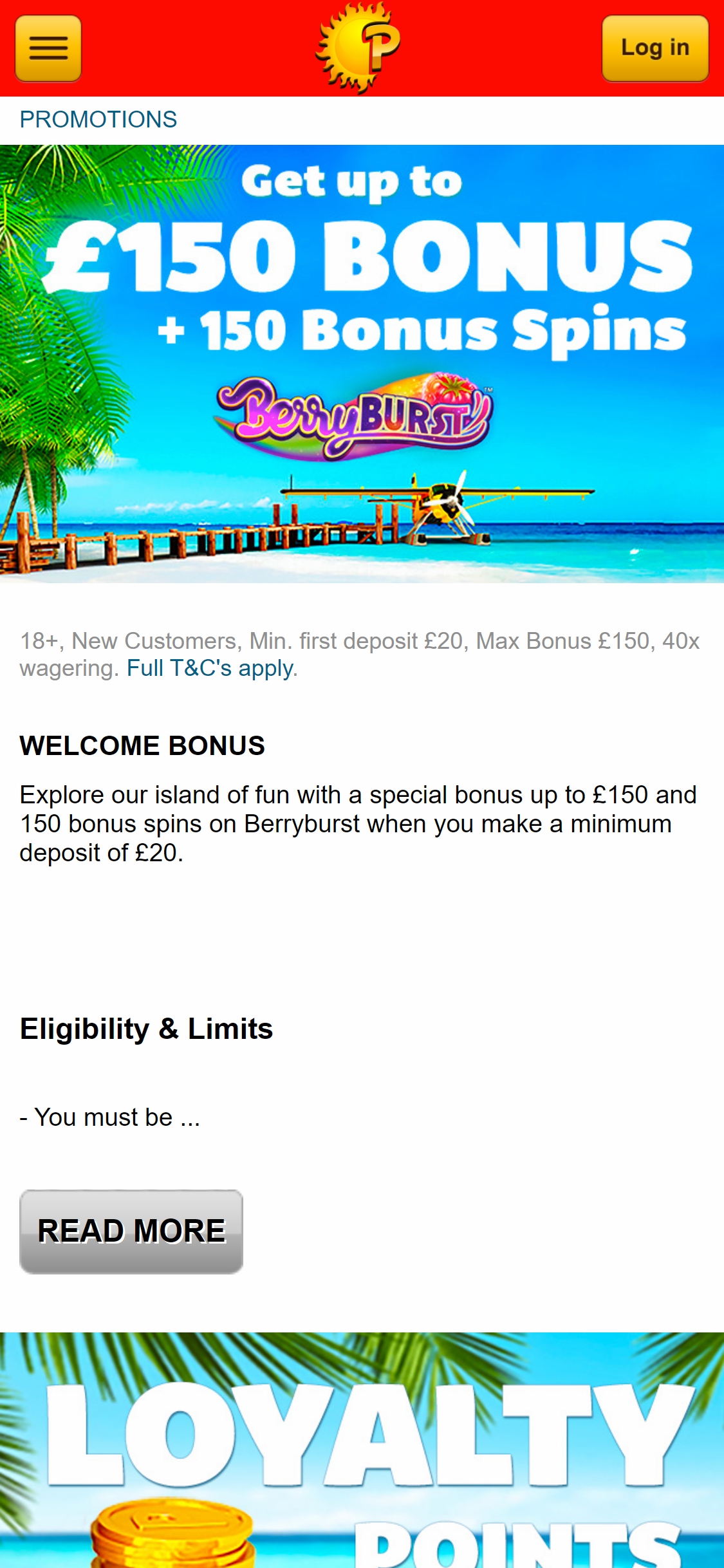 PlaySunny UK Casino Mobile No Deposit Bonus Review