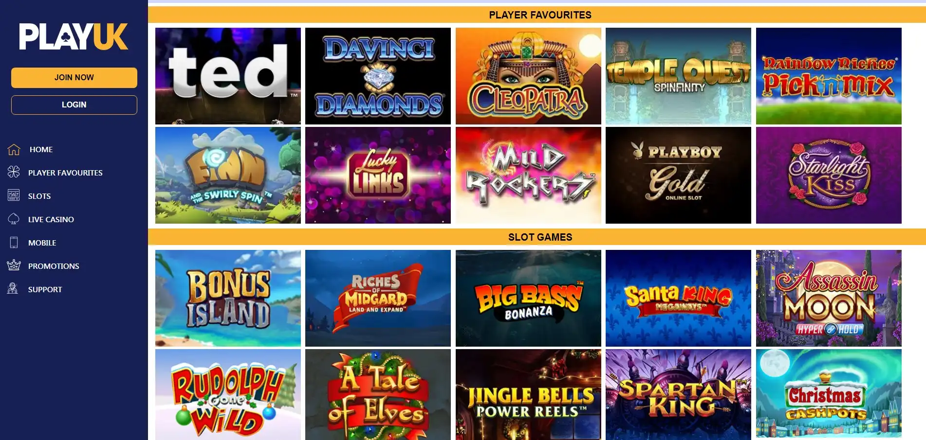Play UK Casino Games