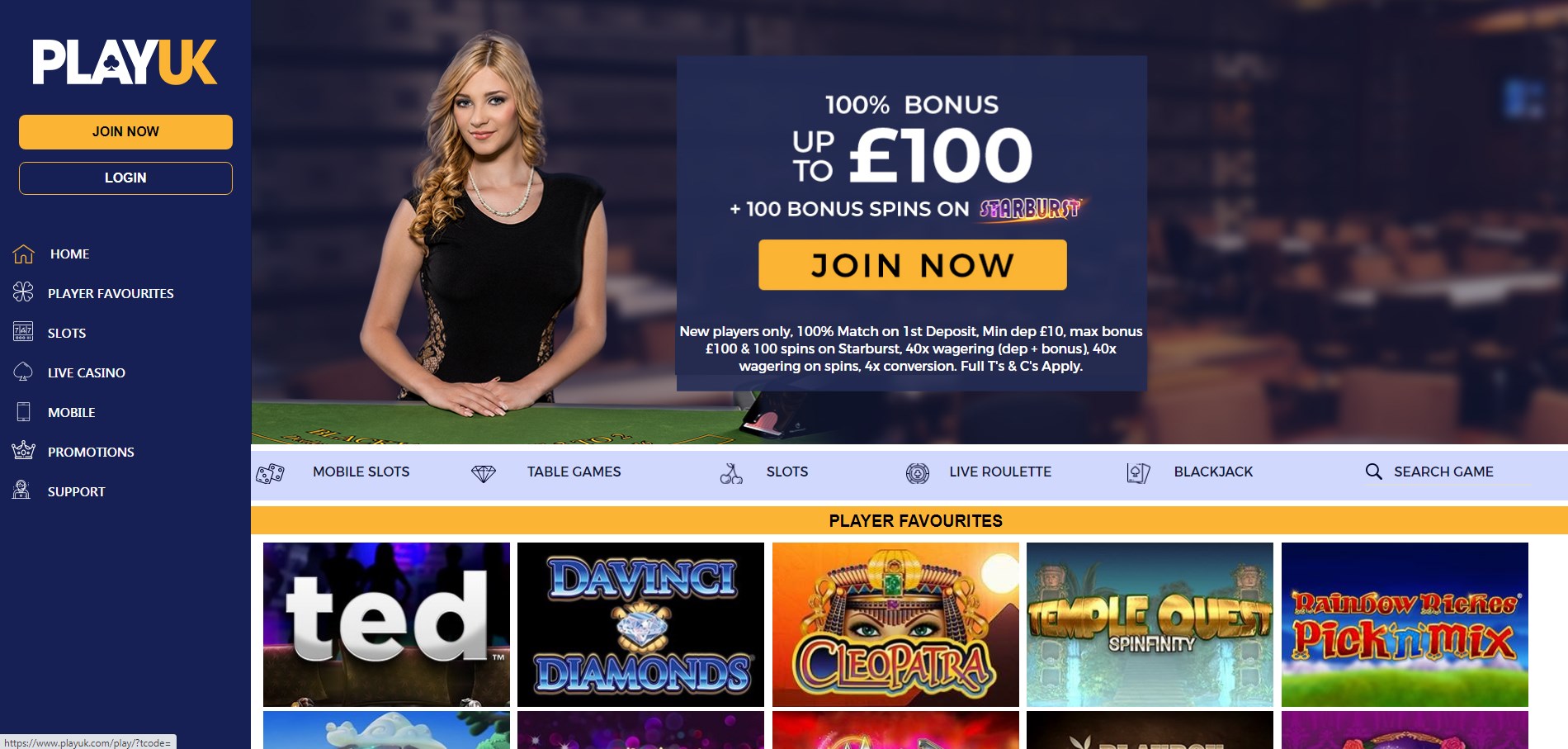 Play UK Casino Review