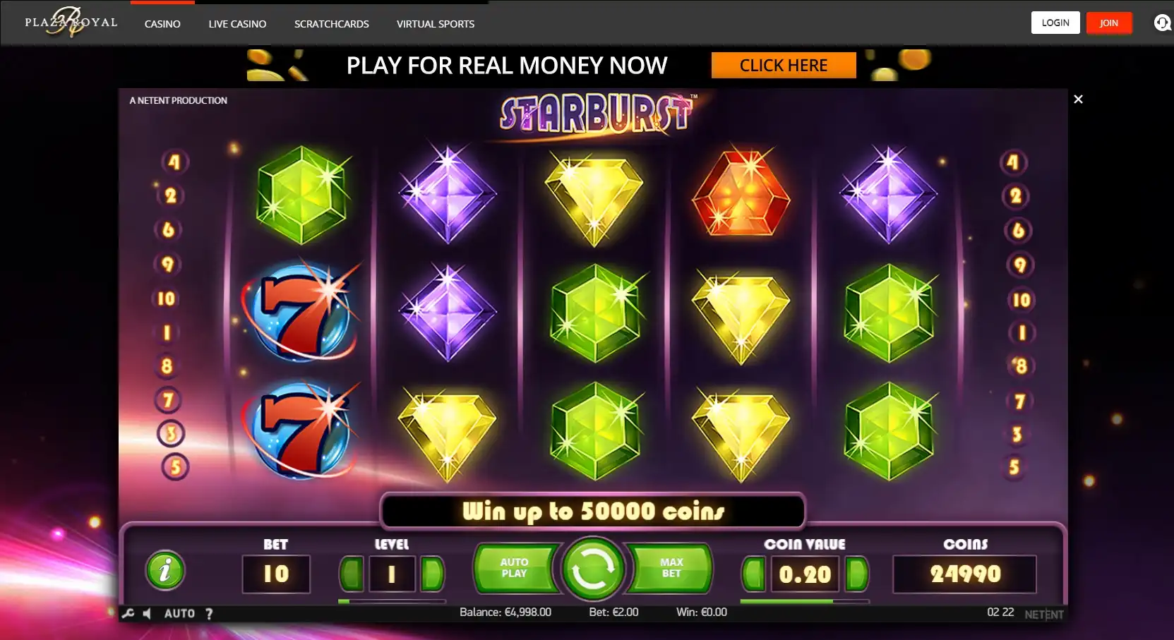 Plaza Royal Slot Games
