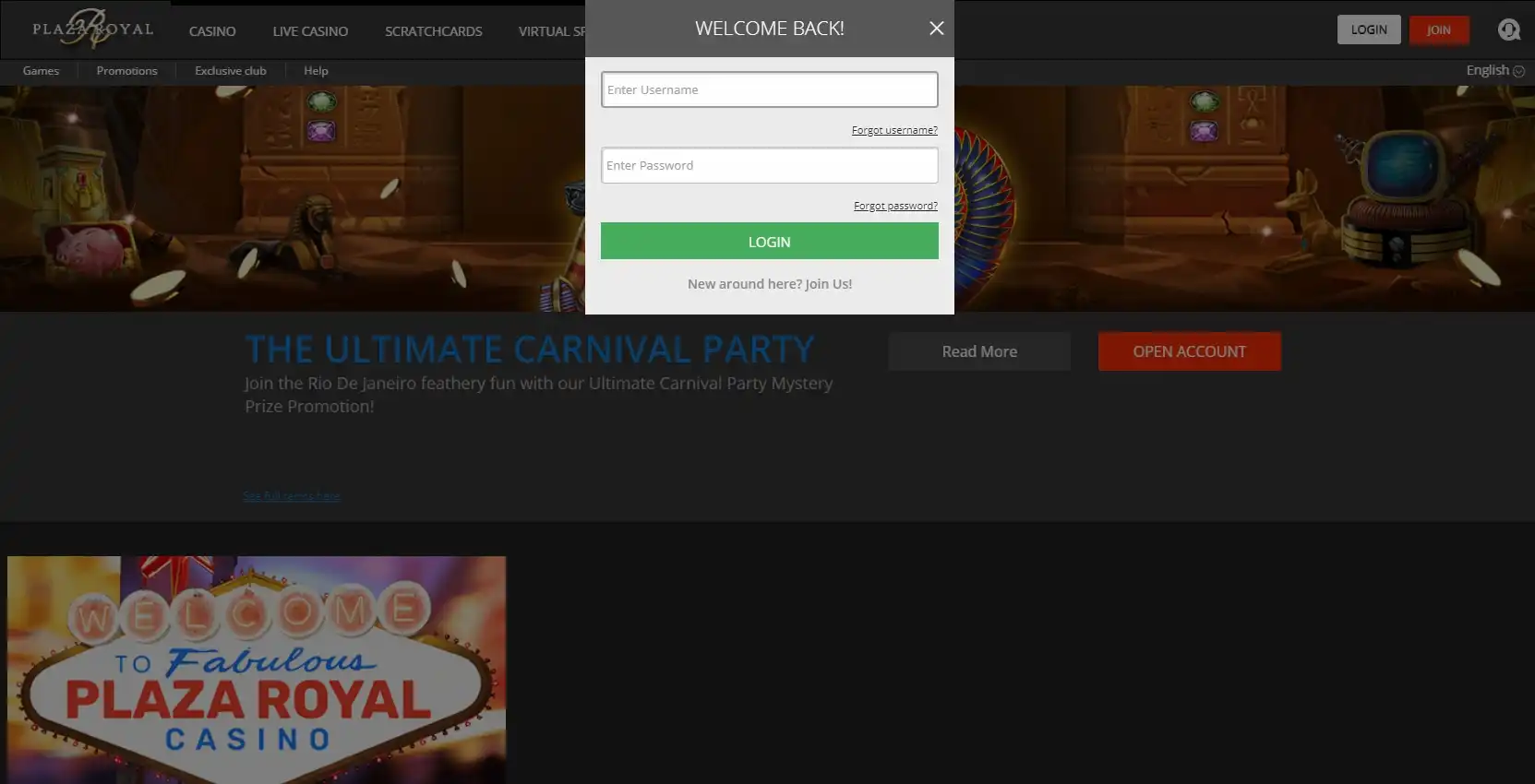 Plaza Royal Login