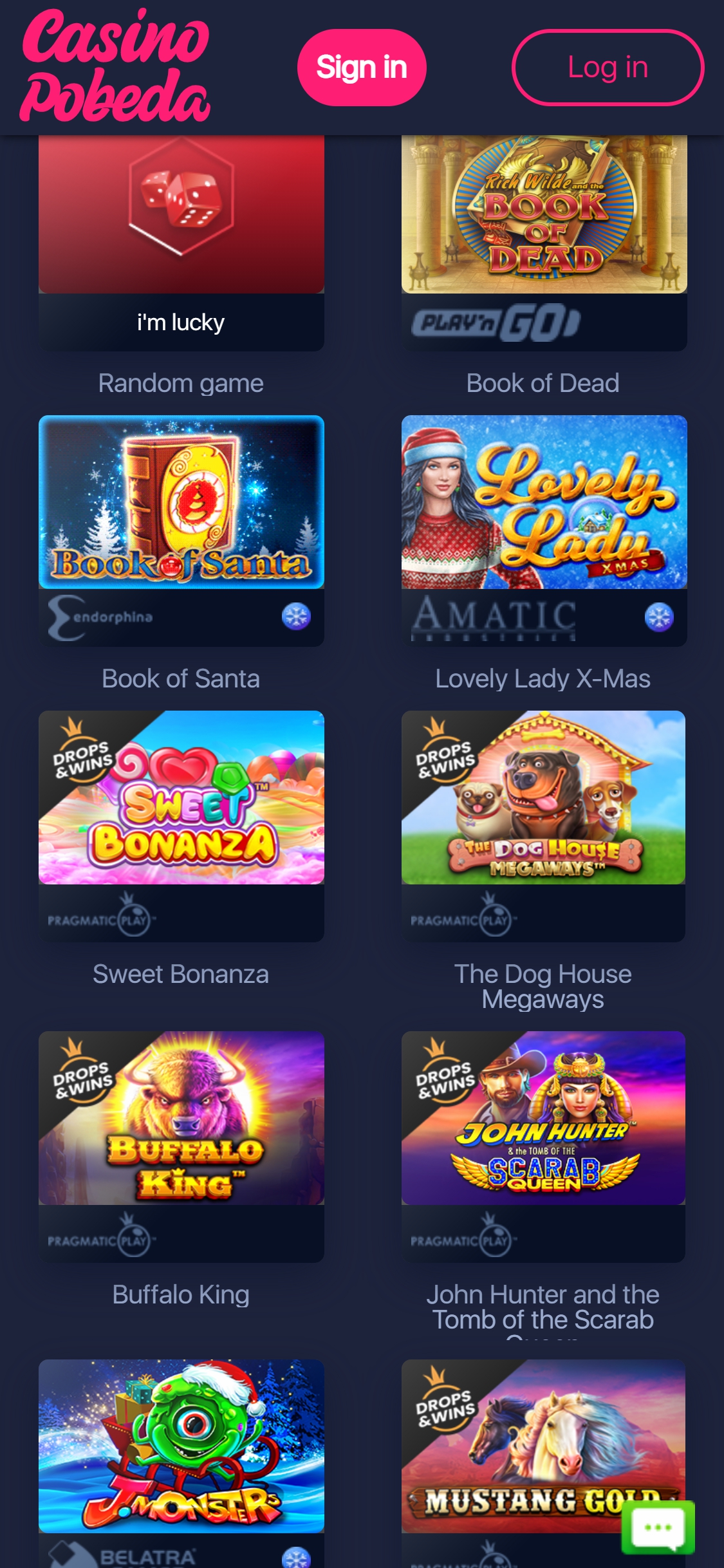 Casino Pobeda Mobile Games Review
