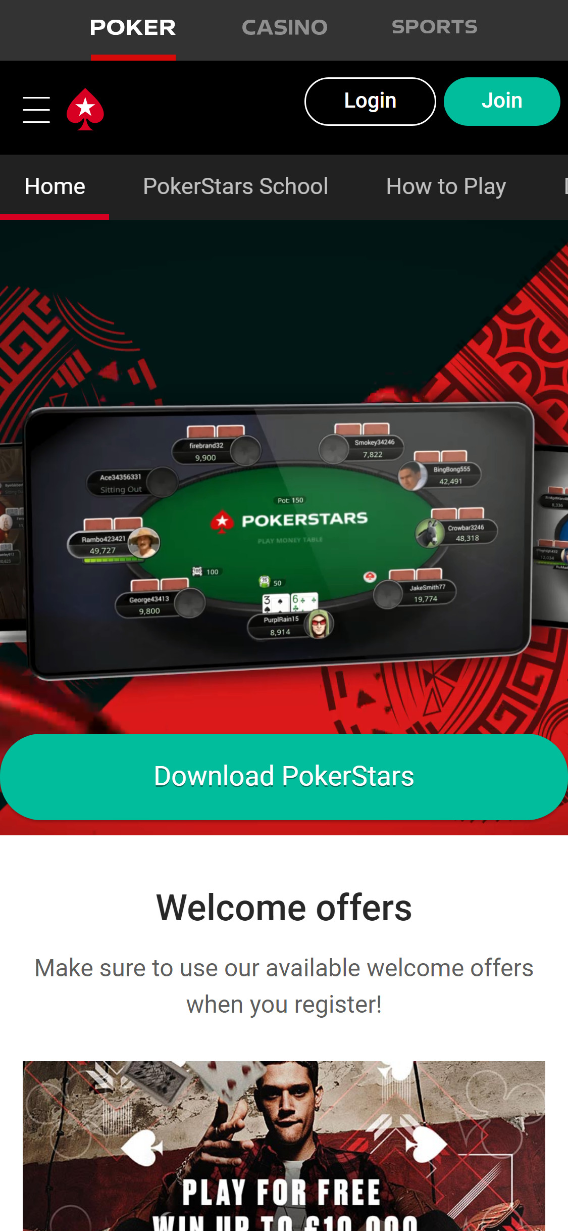 Poker Stars Casino Mirror Mobile App Review