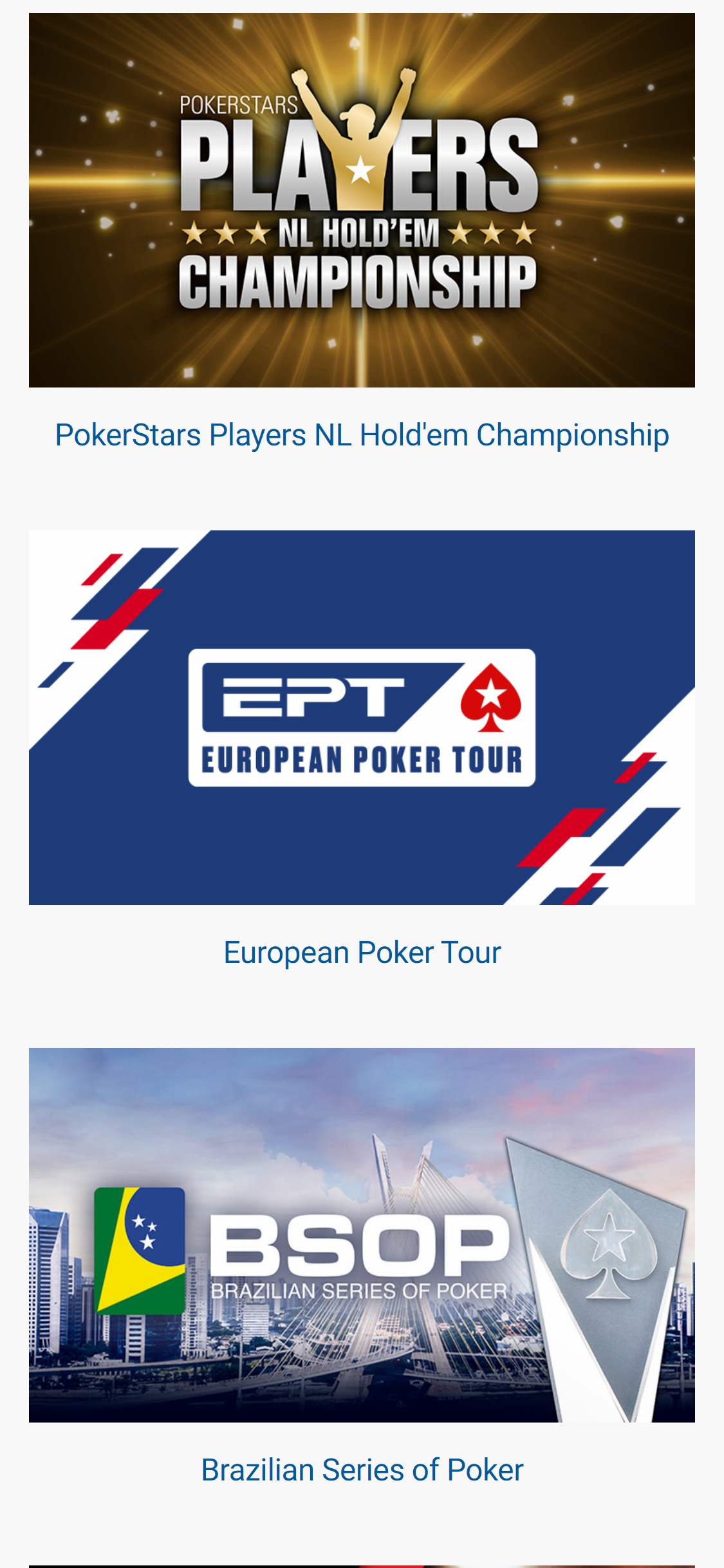Poker Stars Casino EU Mobile Games Review