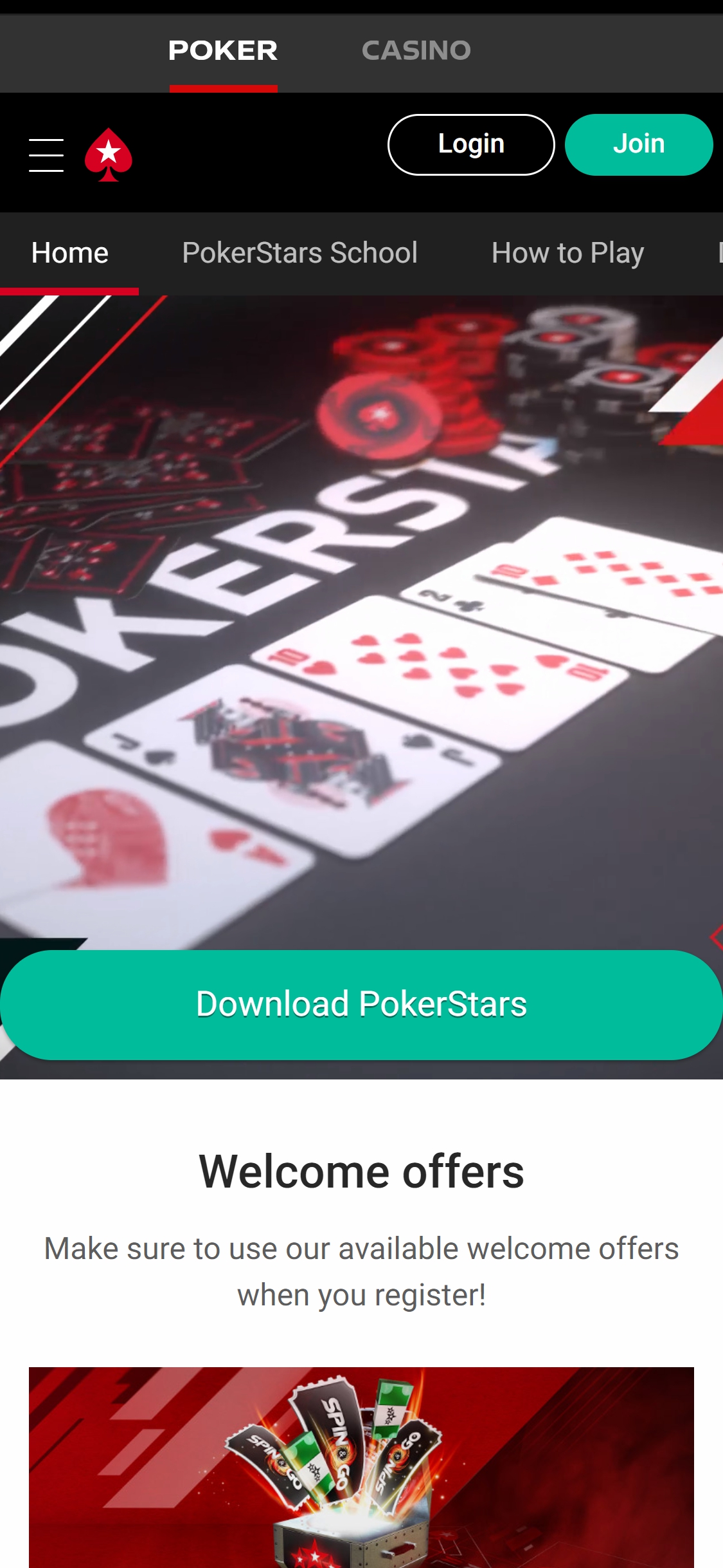 Poker Stars Casino EU Mobile Review