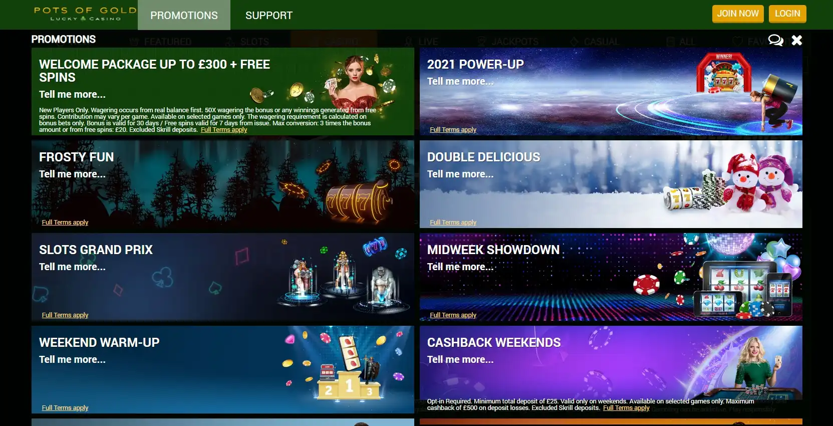 Pots Of Gold Casino No Deposit Bonus