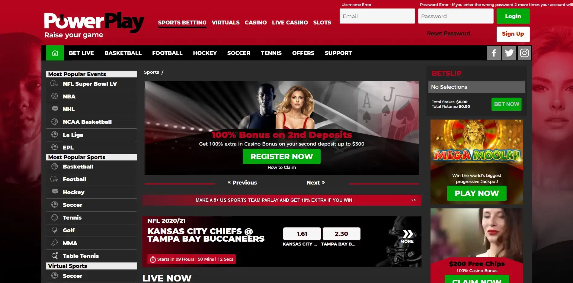 Power Play Login