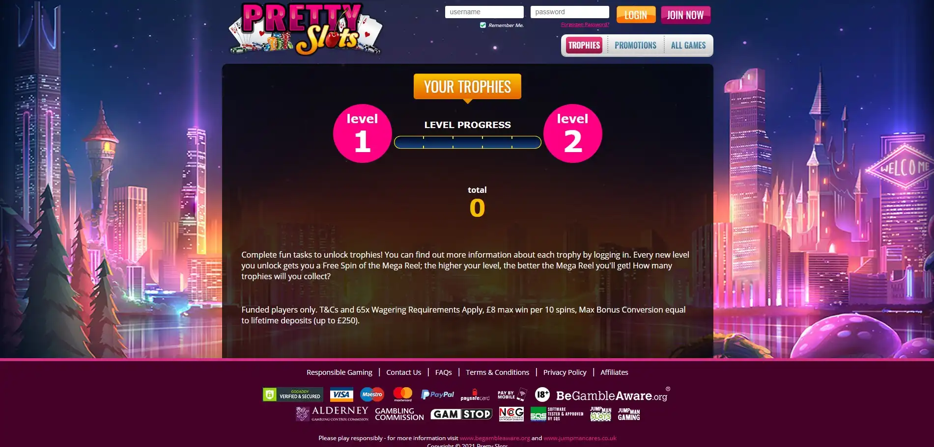Pretty Slots Casino Login