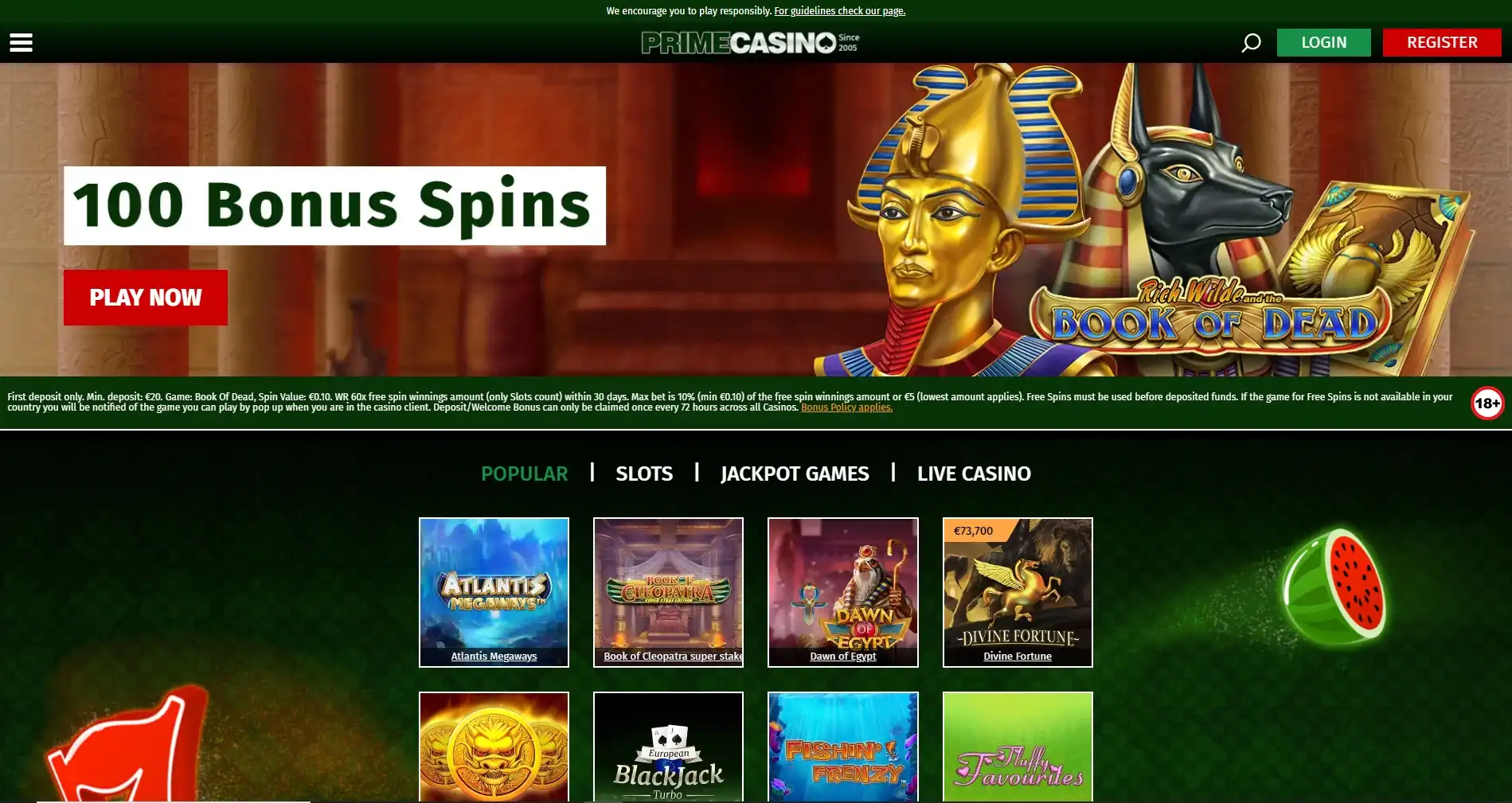 Prime Casino Review
