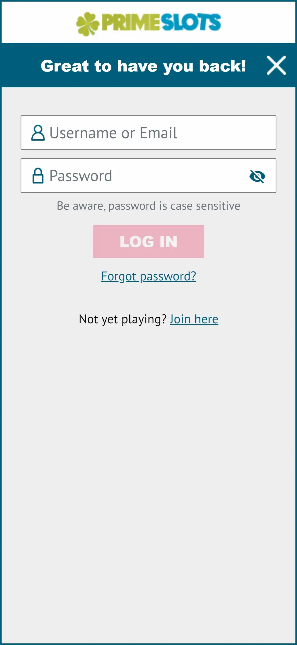 Prime Slots Casino Mobile Login Review