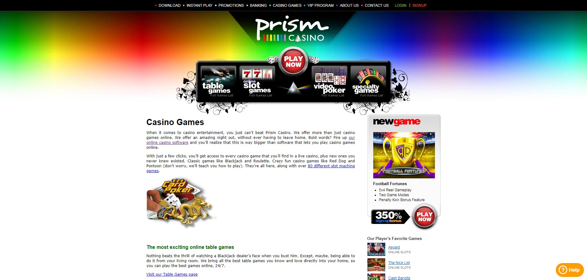 Prism Casino Games