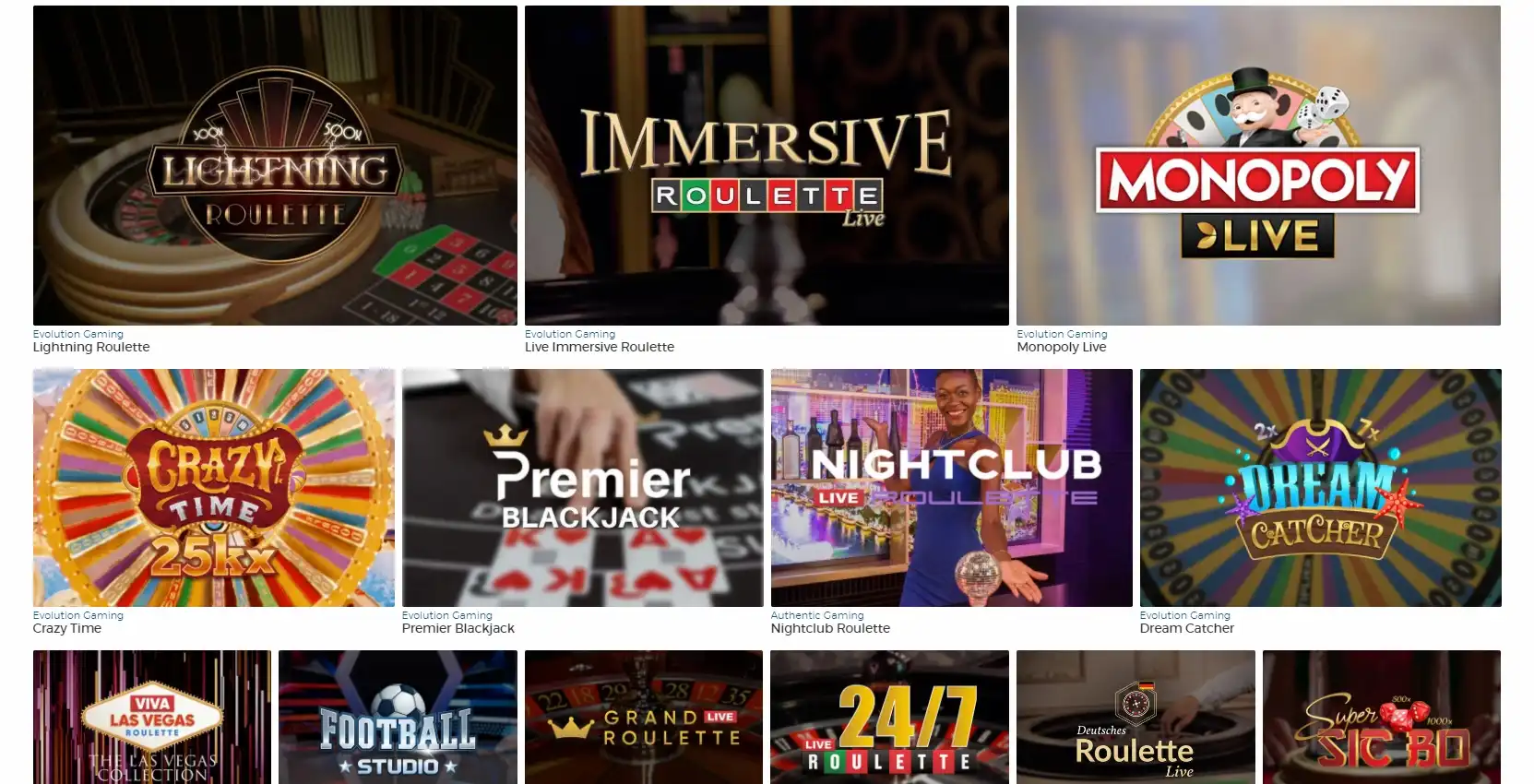 Pronto Casino Live Dealer Games