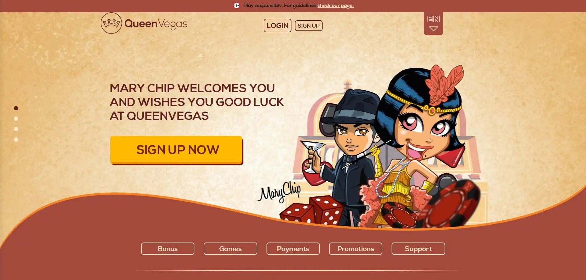 Queen Vegas Casino Review