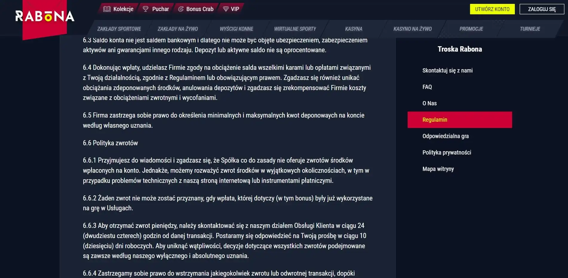 Rabona Casino Review