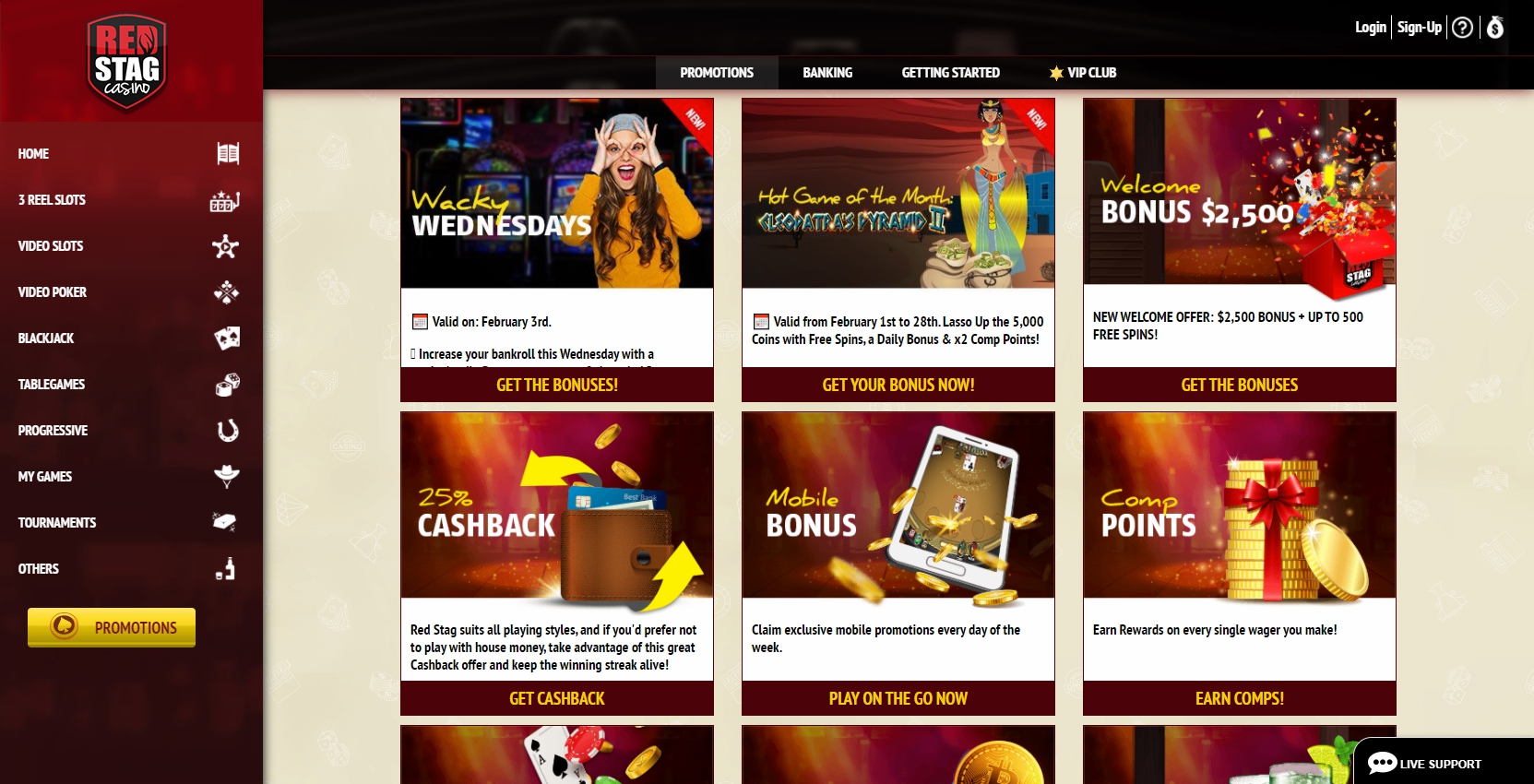 Red Stag Casino No Deposit Bonus