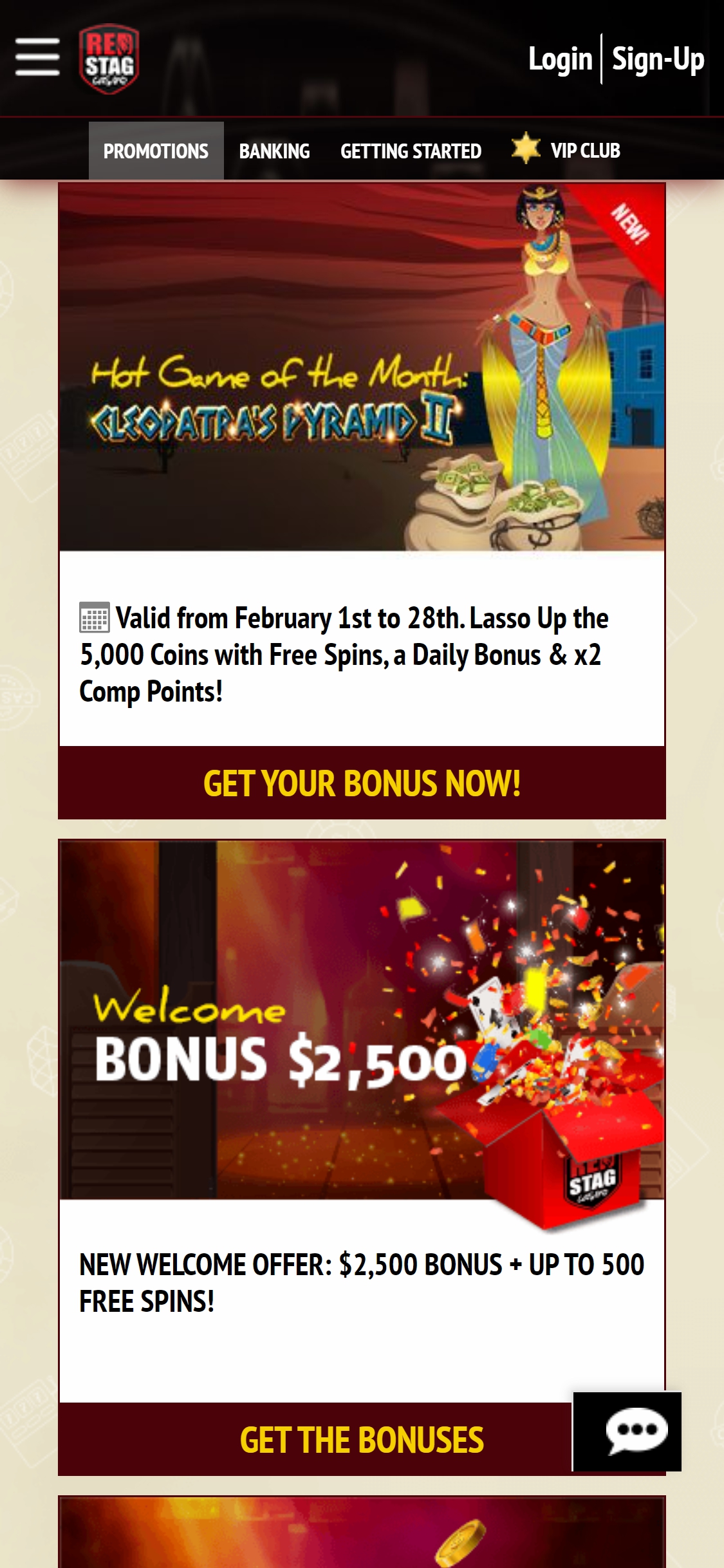 Red Stag Casino Mobile No Deposit Bonus Review