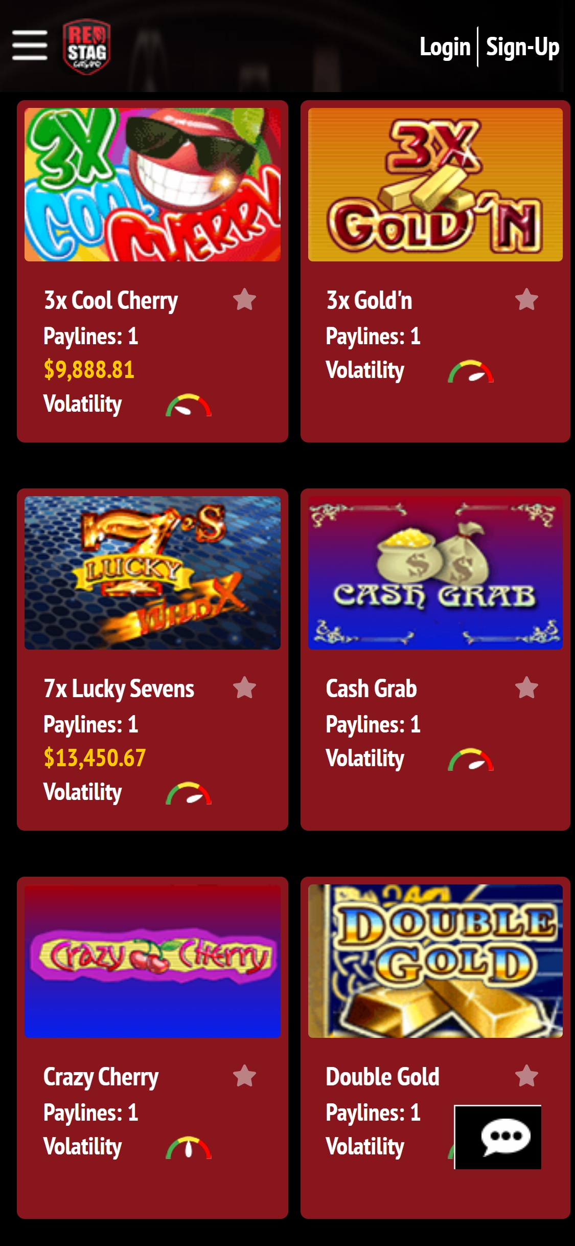 Red Stag Casino Mobile Games Review