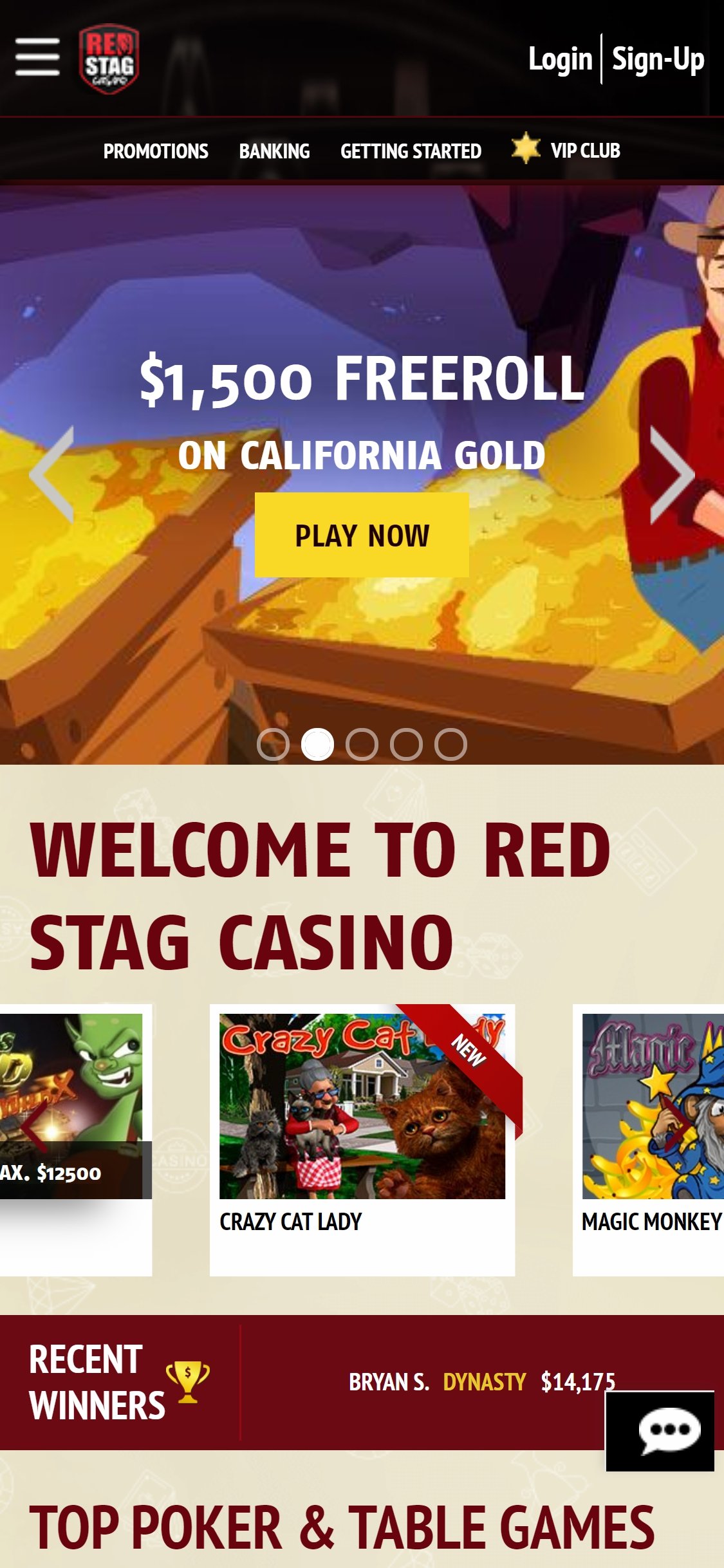 Red Stag Casino Mobile Review