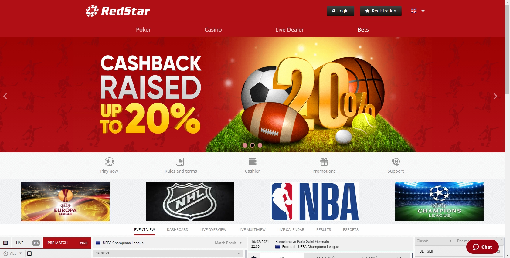 Red Star Bets Casino Review