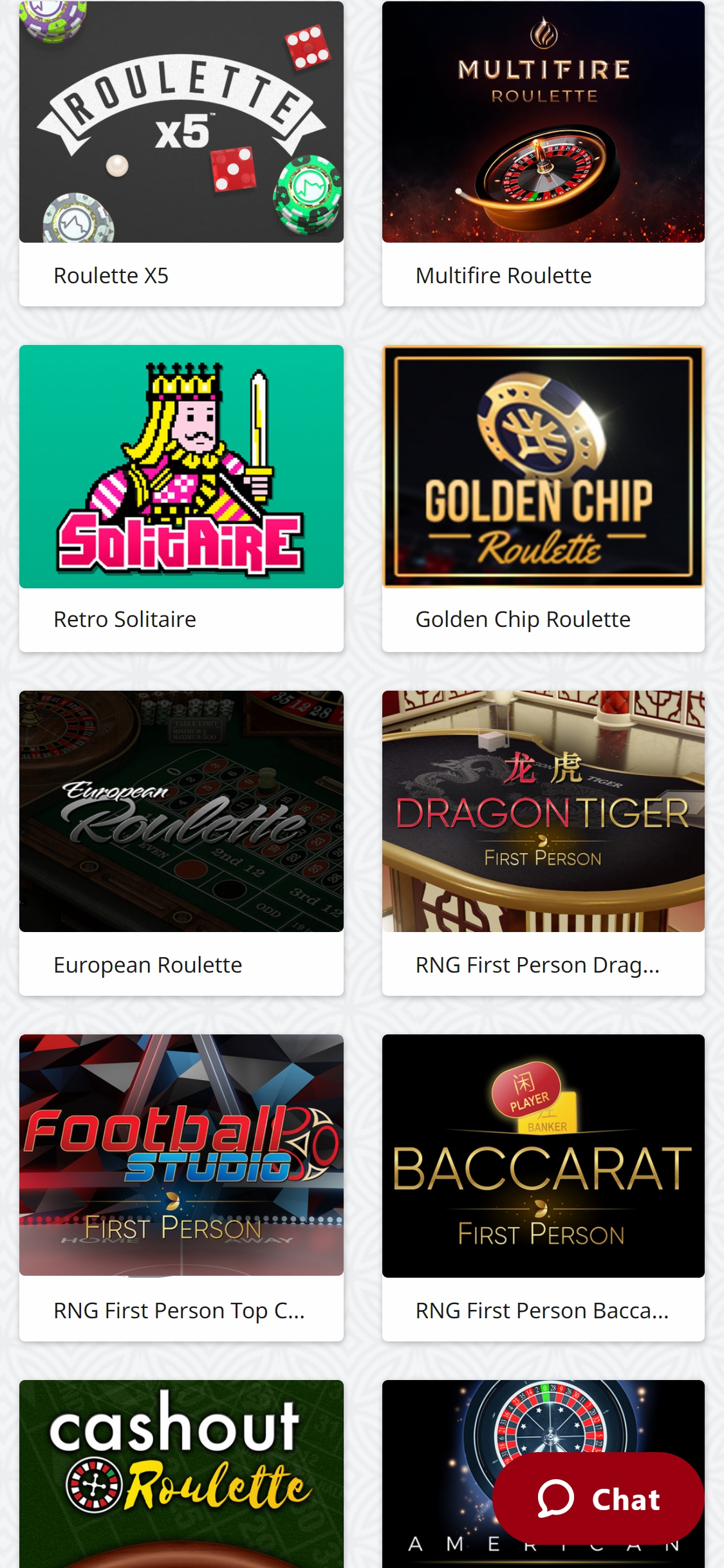 Red Star Bets Casino Mobile Games Review