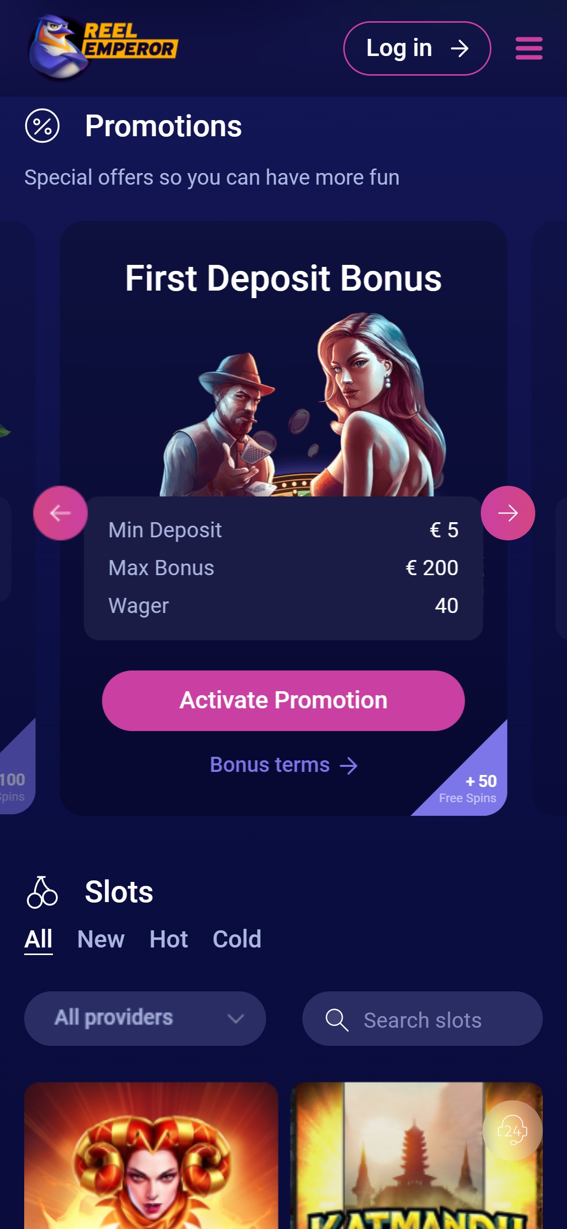 Reel Emperor Casino Mobile No Deposit Bonus Review