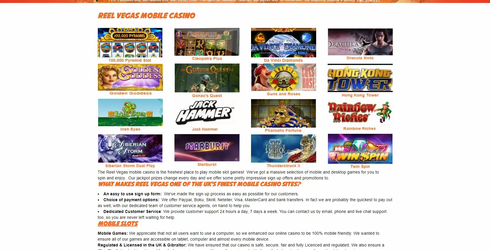 Reel Vegas Casino Games