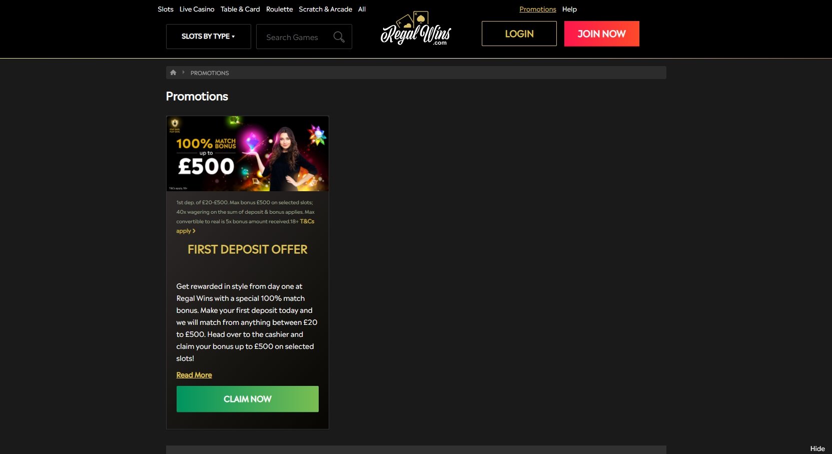 Regal Wins Casino No Deposit Bonus