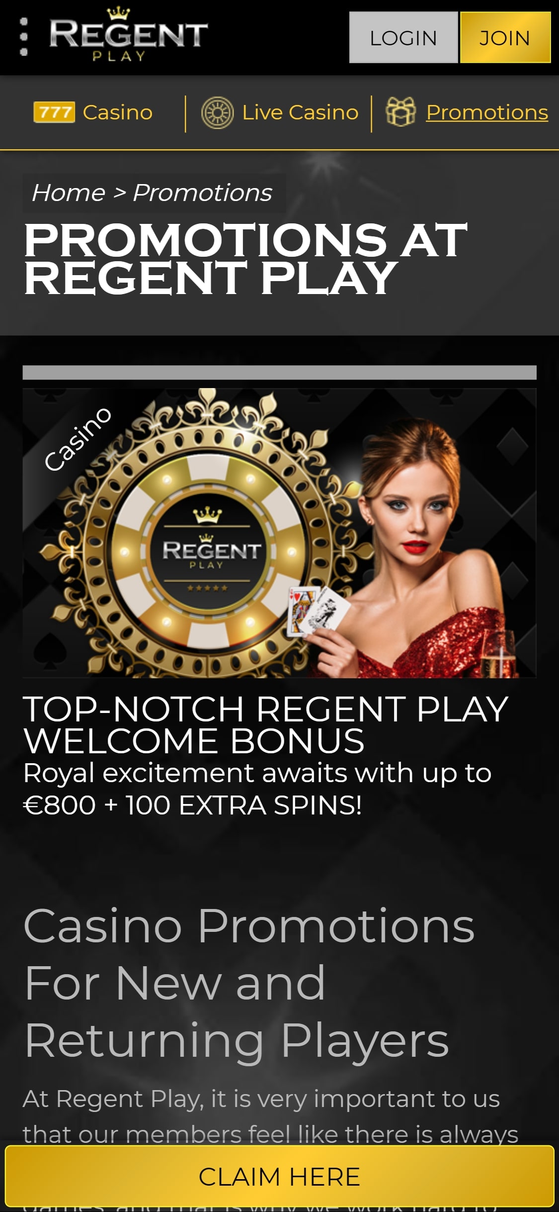casino online promo code