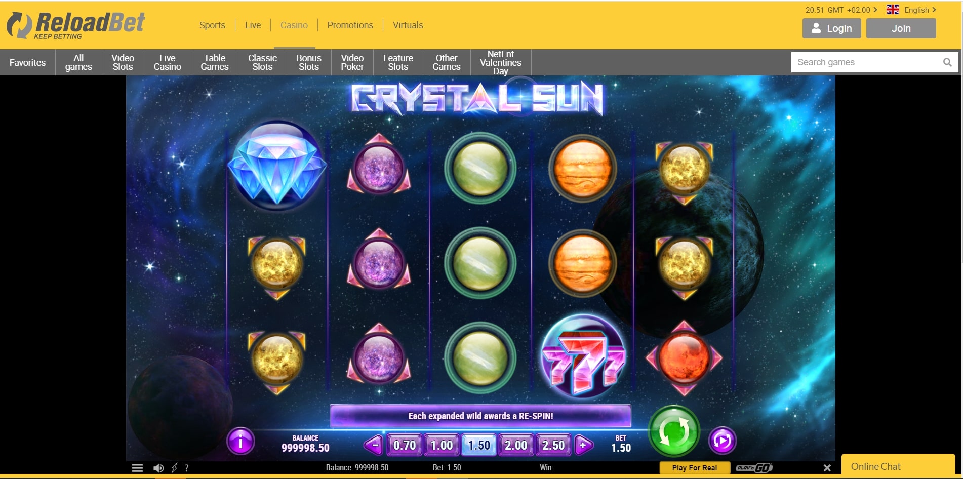 ReloadBet Slot Games