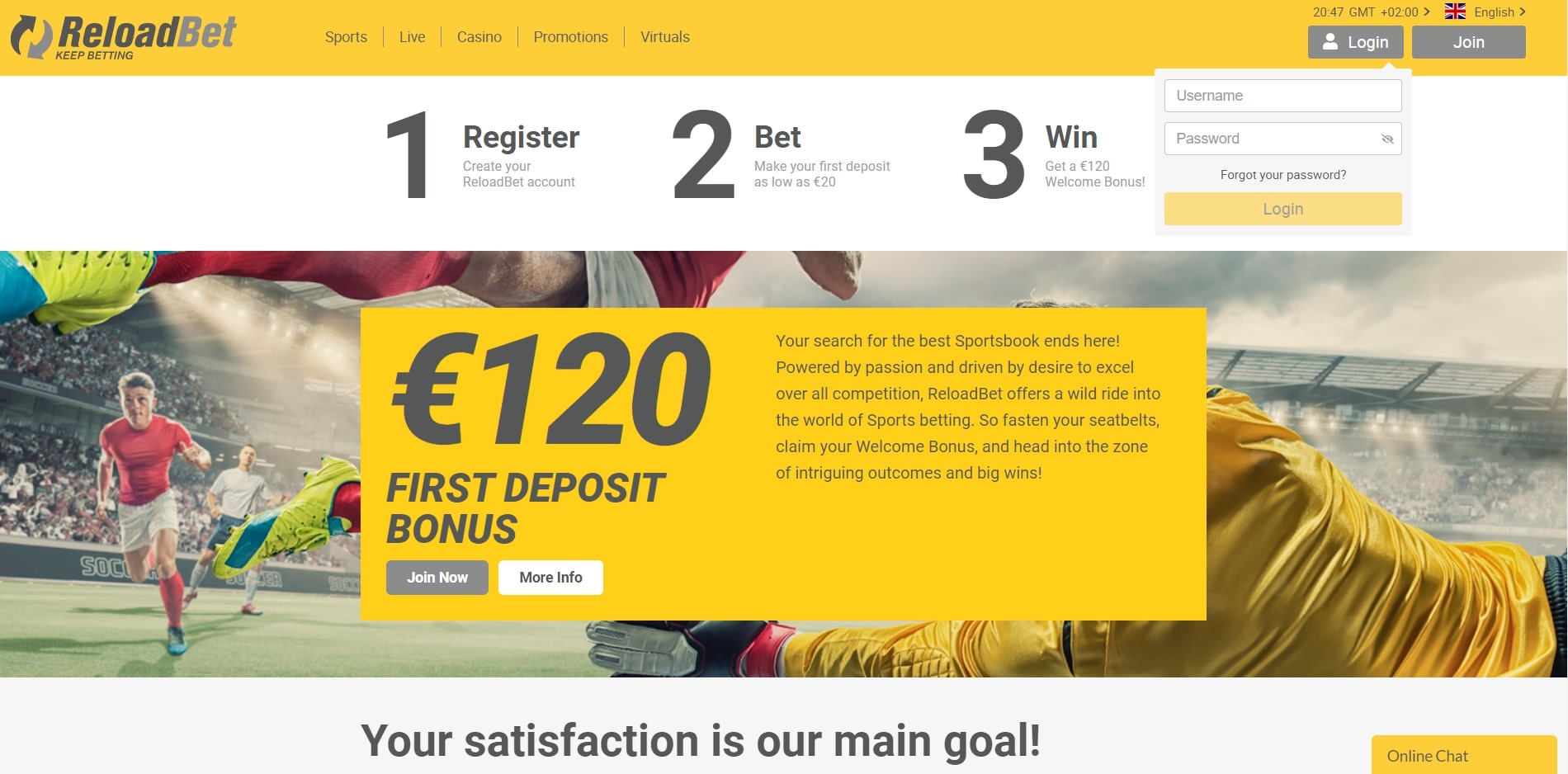 ReloadBet Login