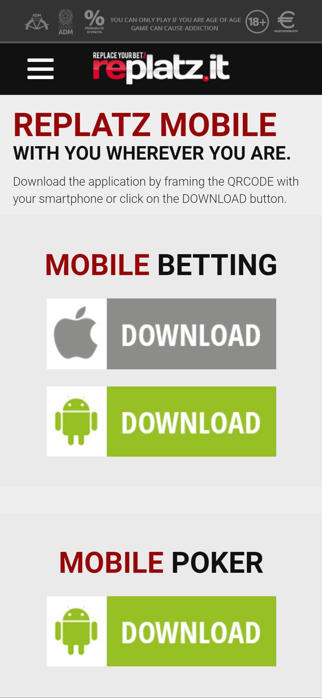 Replatz Casino Mobile App Review
