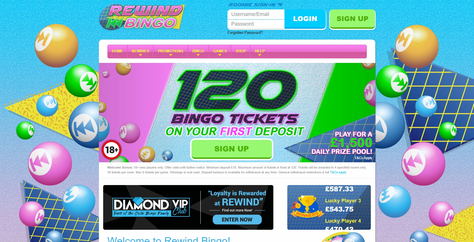 Rewind Bingo Casino Review