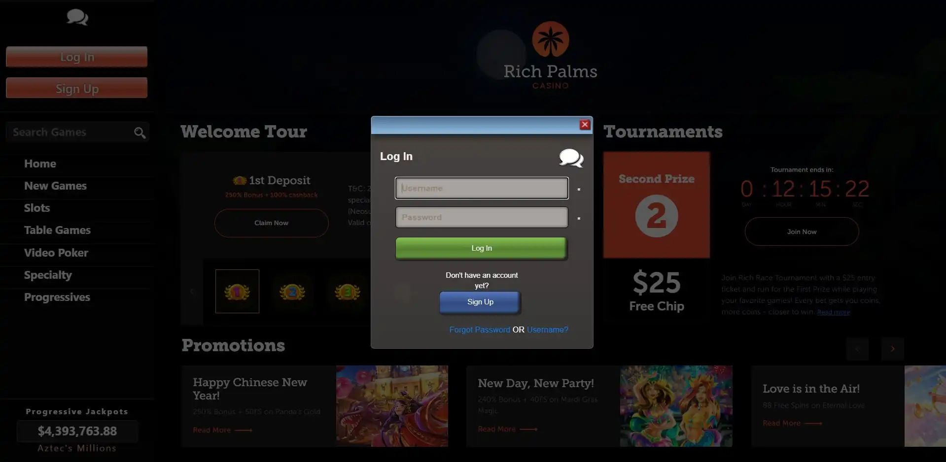 Rich Palms Login