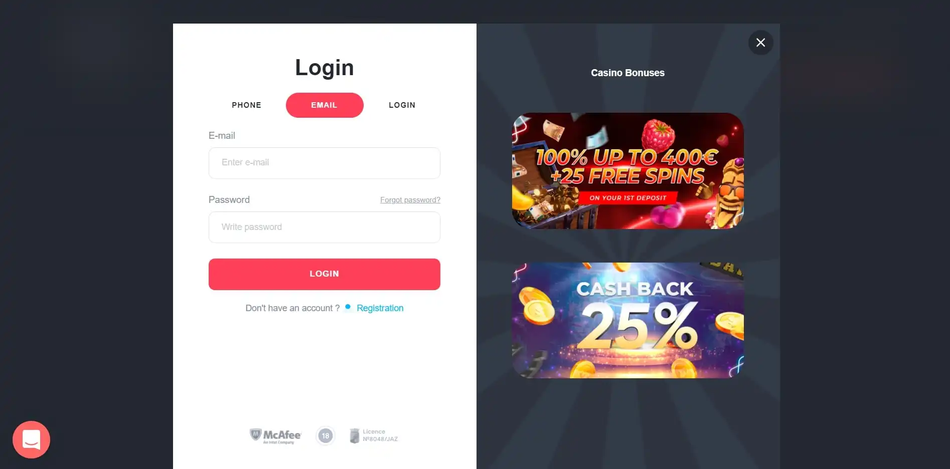 RichPrize Casino Login