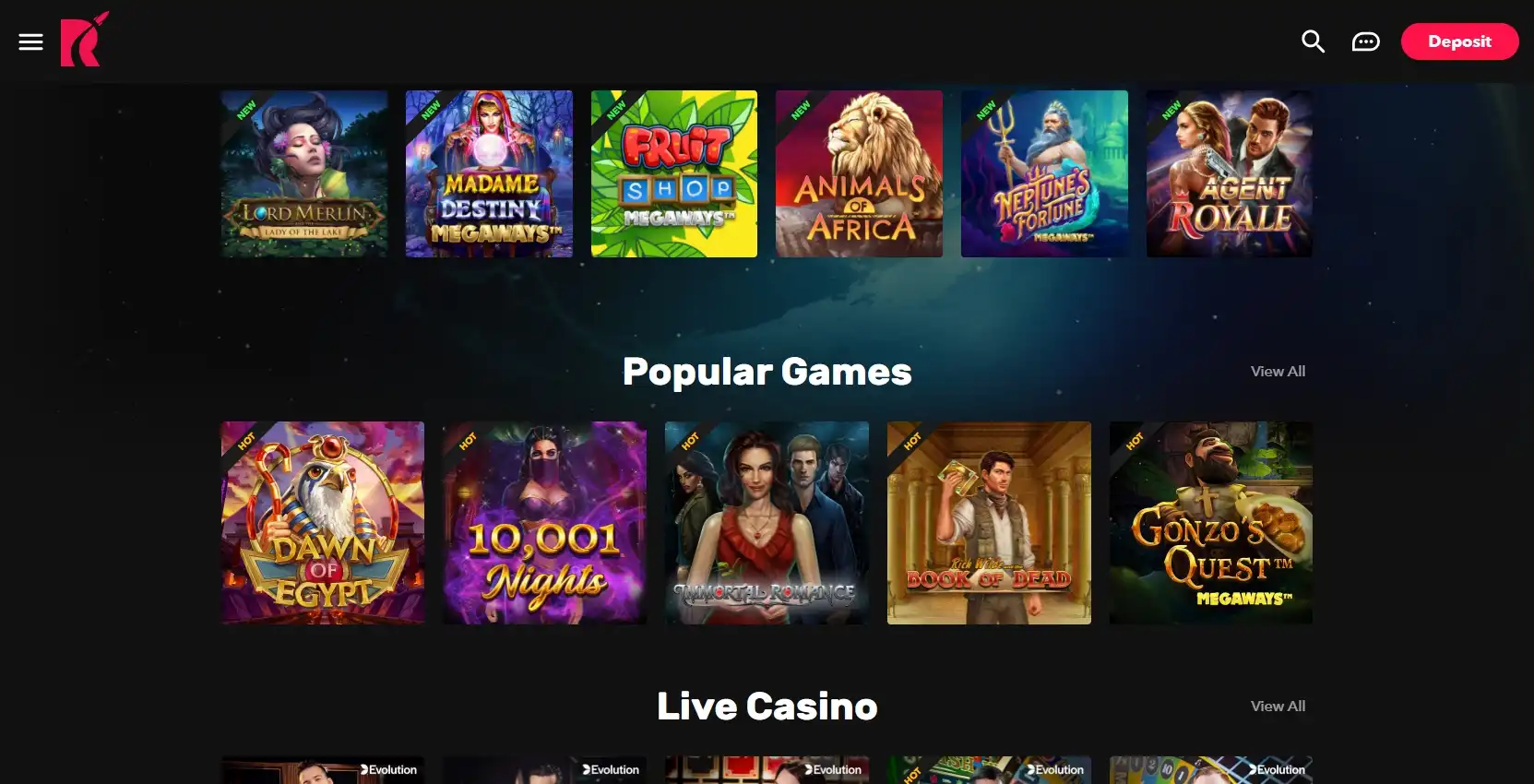 Rocket Casino Games