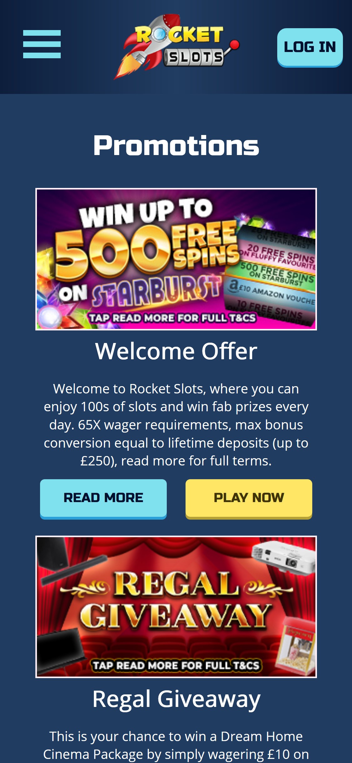 Rocket Slots Casino Mobile No Deposit Bonus Review