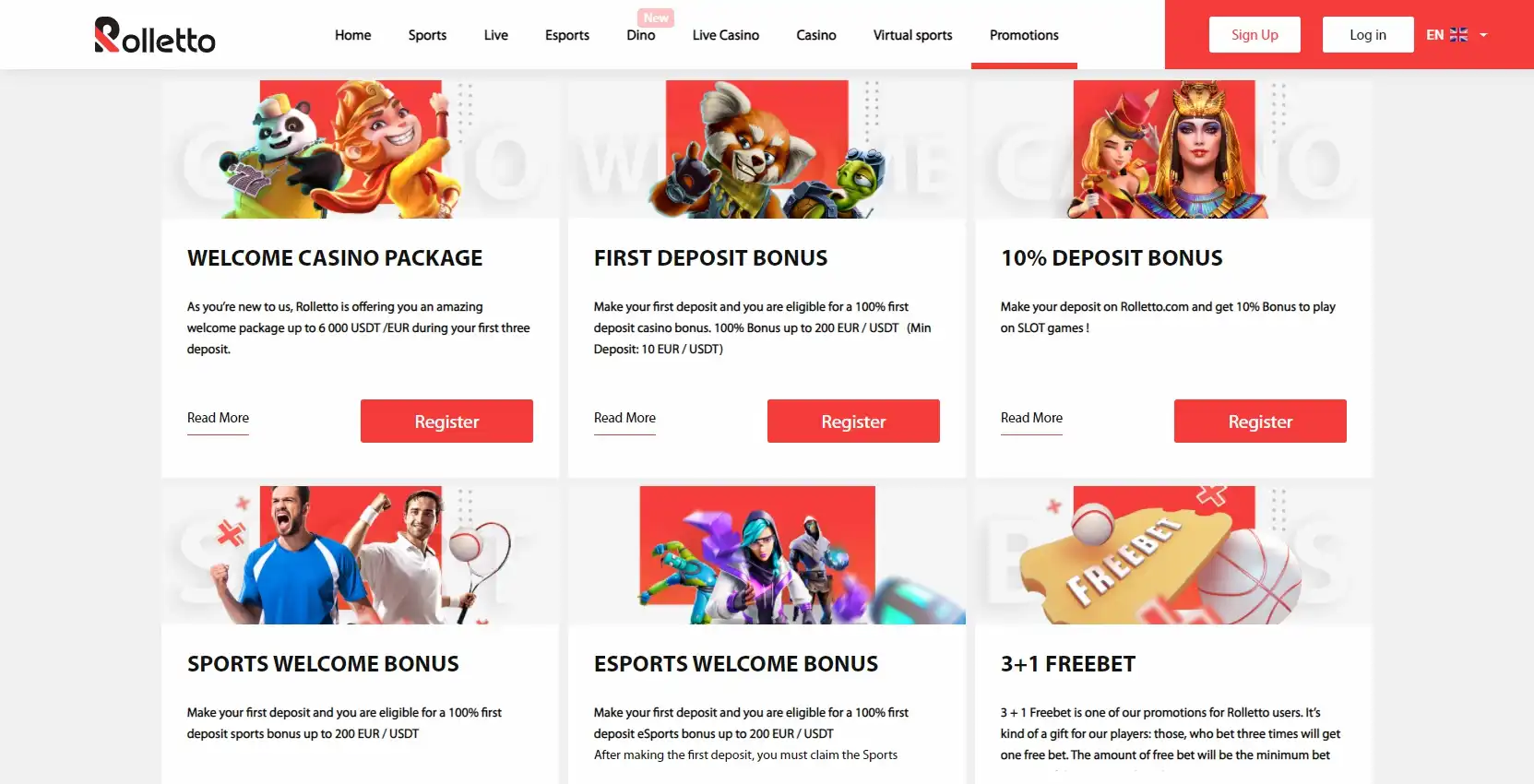 Rolletto Casino No Deposit Bonus