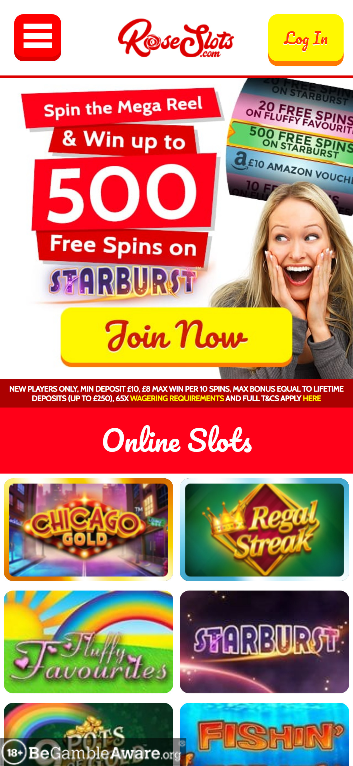 Rose Slots Casino Mobile Review