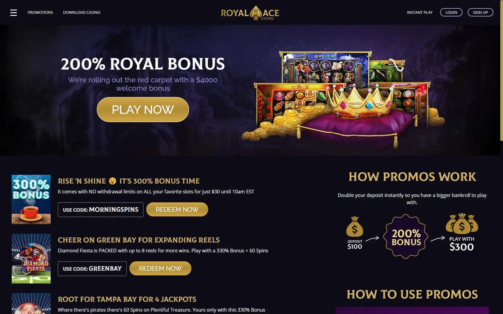 Royal Ace Casino No Deposit Bonus