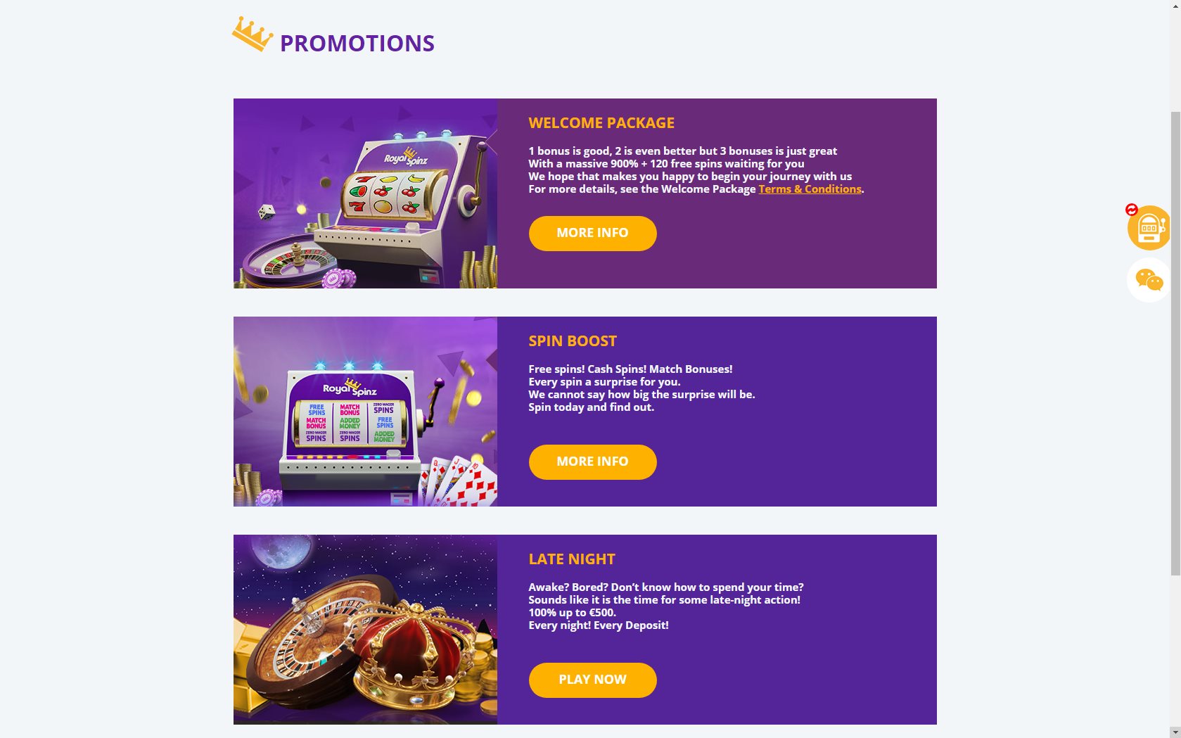 Royal Spinz Club Casino No Deposit Bonus