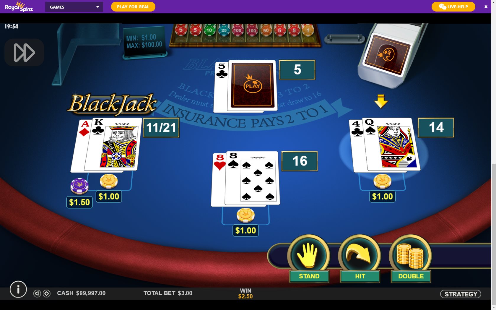 Royal Spinz Club Casino Live Dealer Games