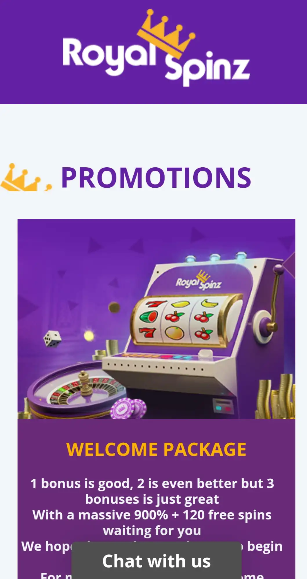Royal Spinz Casino Mobile No Deposit Bonus Review