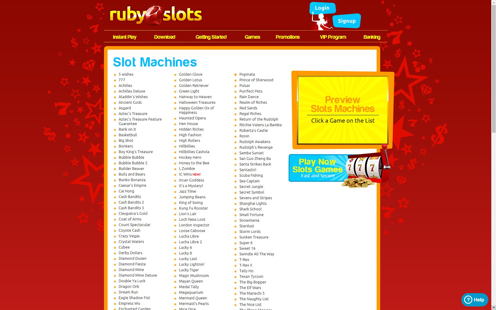 Ruby Slots Casino Games