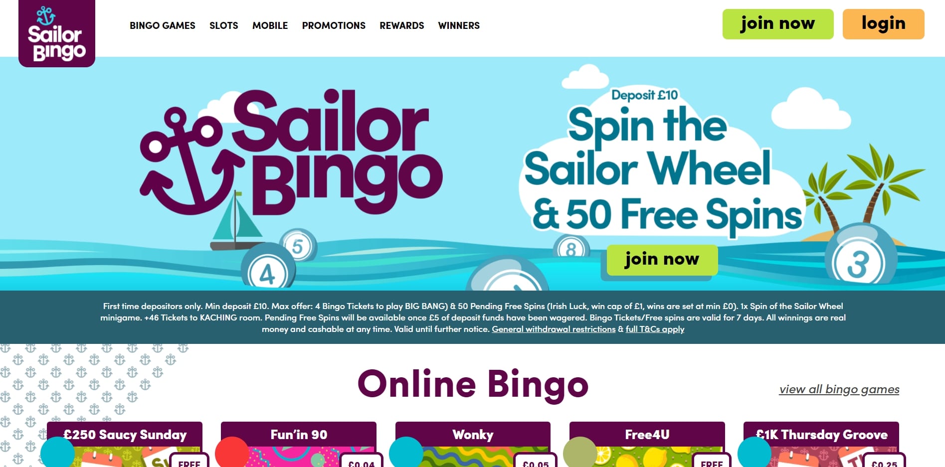 Sailor Bingo Casino Review