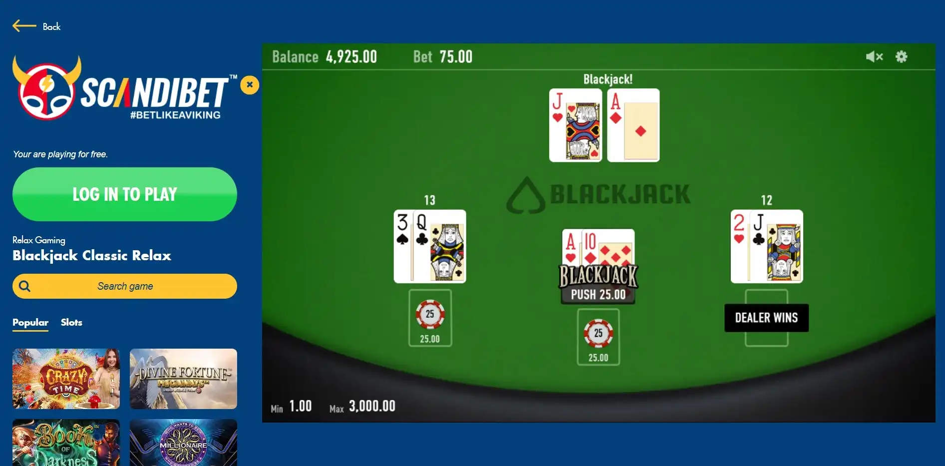 ScandiBet Casino Slots