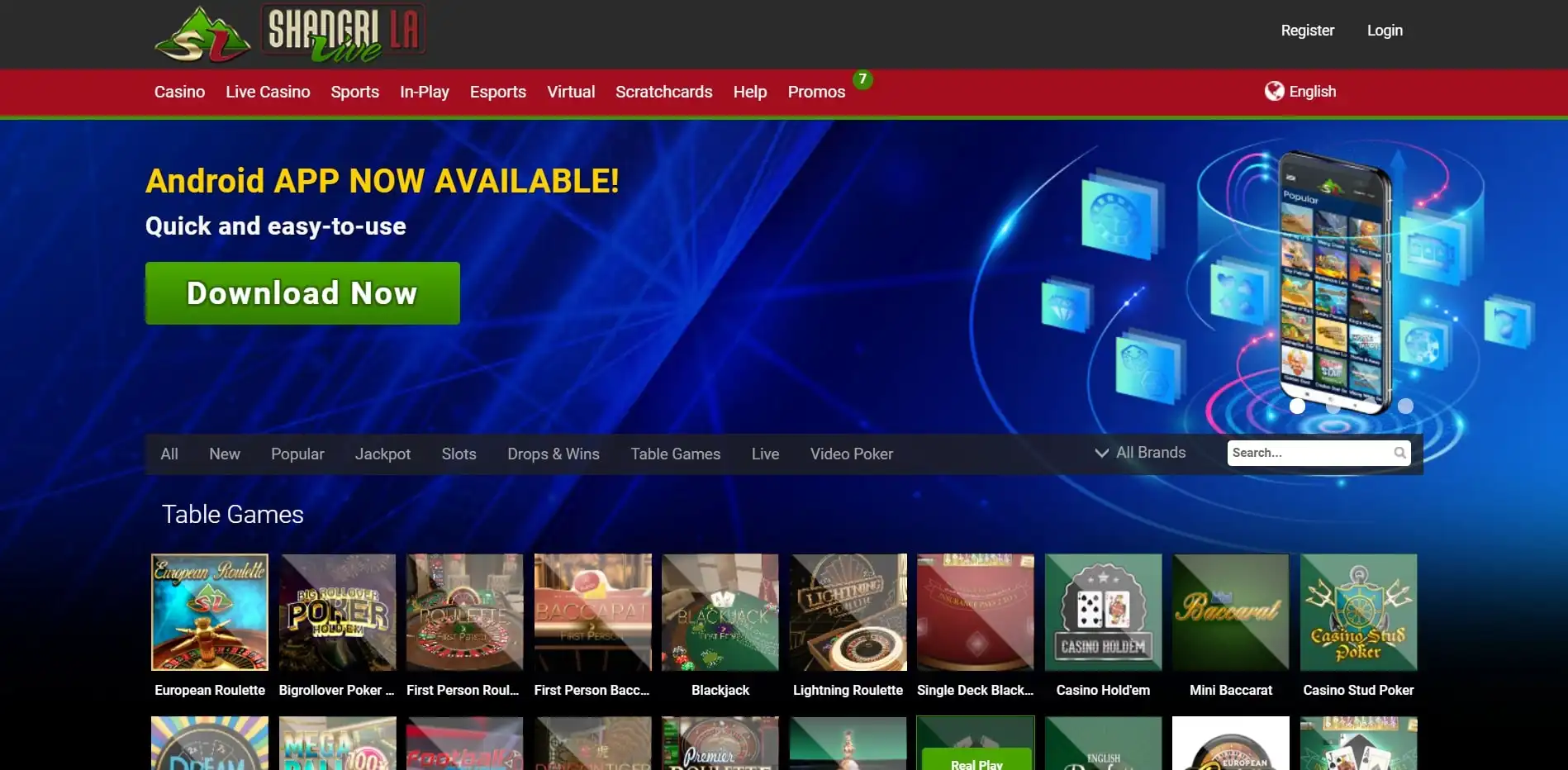 Shangri La Live Casino App