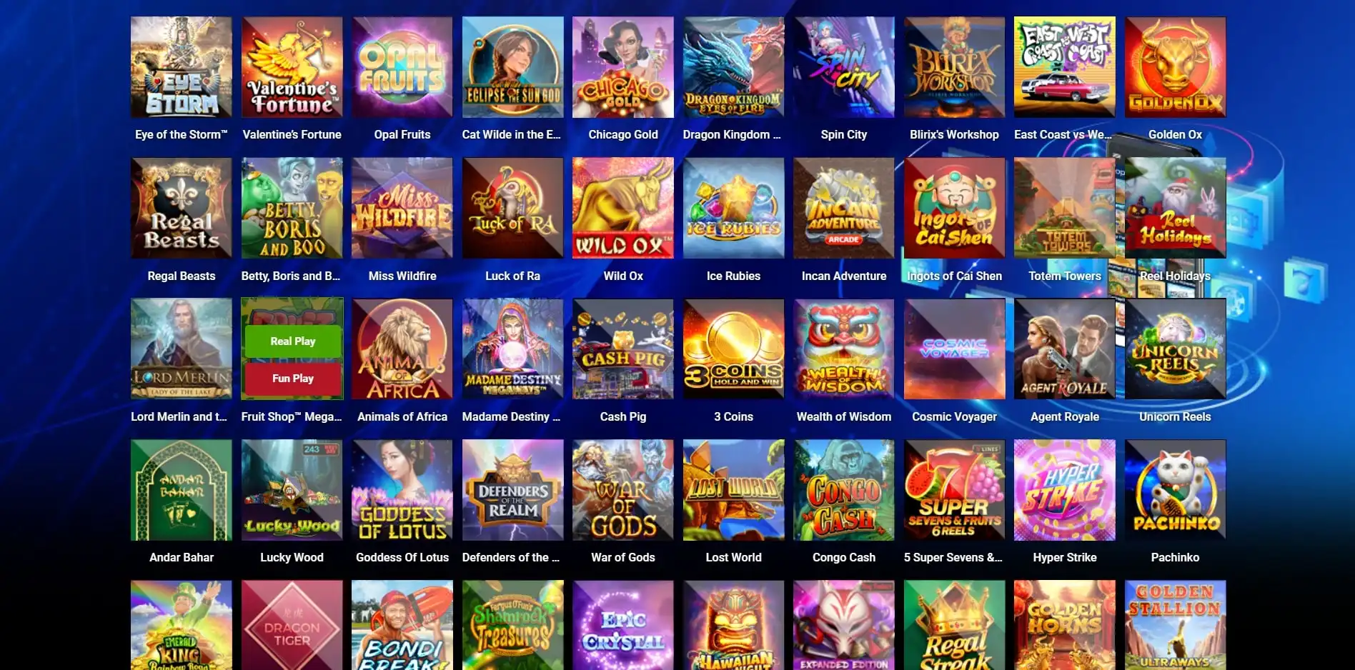 Shangri La Live Casino Games