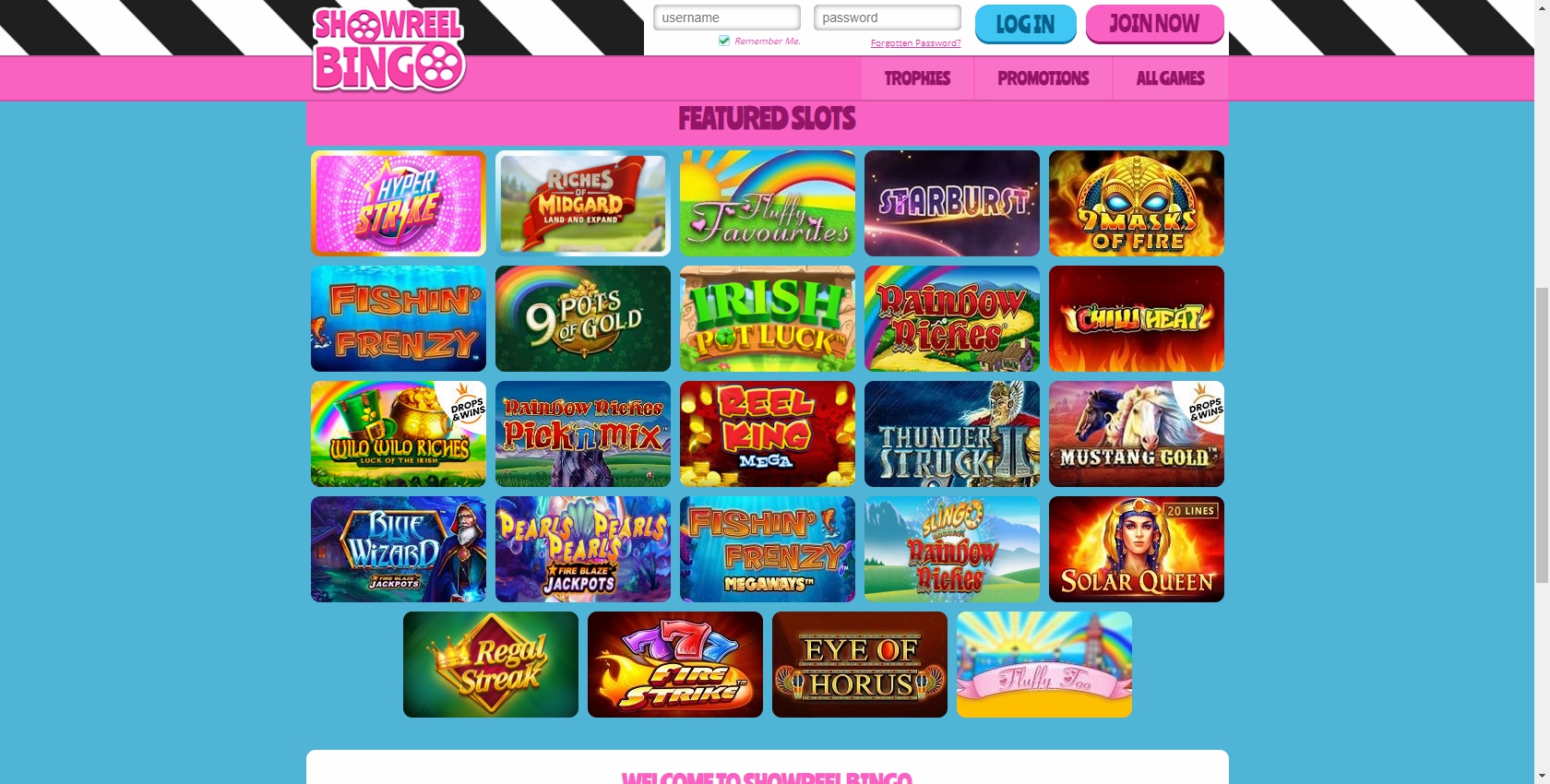 Showreel Bingo Casino Games
