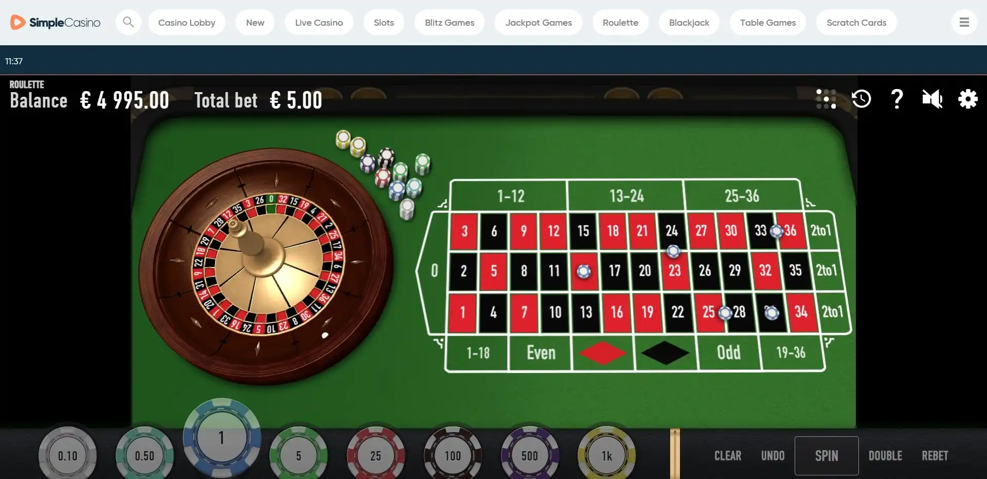 Simple Casino JP Casino Games